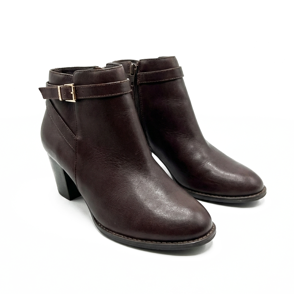 BOTIN CUERO VIONIC CAFE OSCURO N39